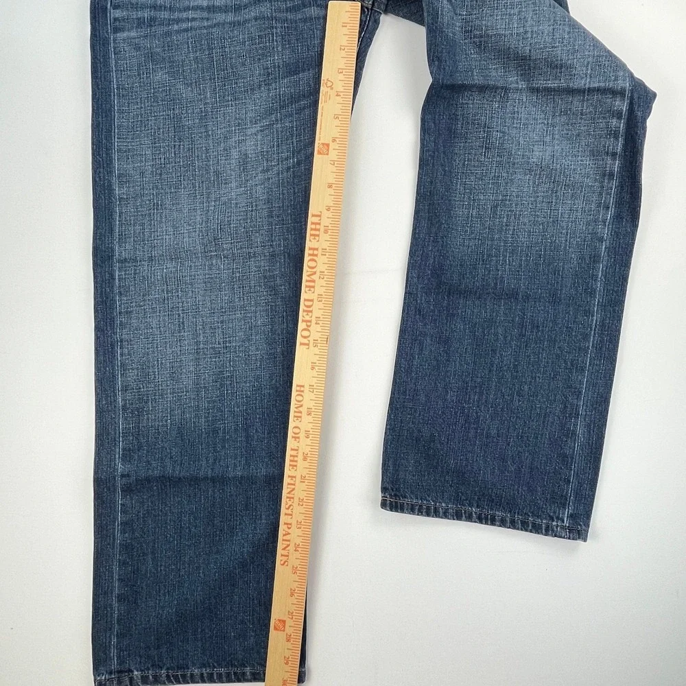 Levis 569 Loose Straight Fit Jeans Mens 34x32 (34x30 meas) Blue Denim